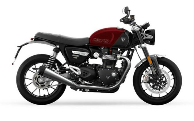 2024 Triumph Speed Twin 1200 Carnival RedStorm Grey