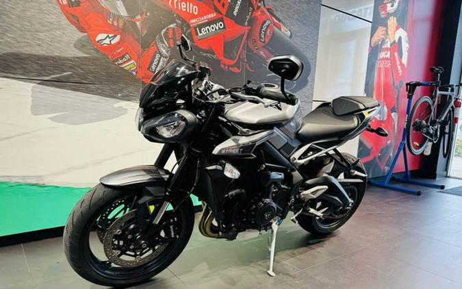 2024 Triumph Street Triple 765 R Silver Ice