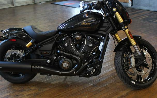 2026 Indian Motorcycle® 101 Scout® Black Crystal with Super Graphite