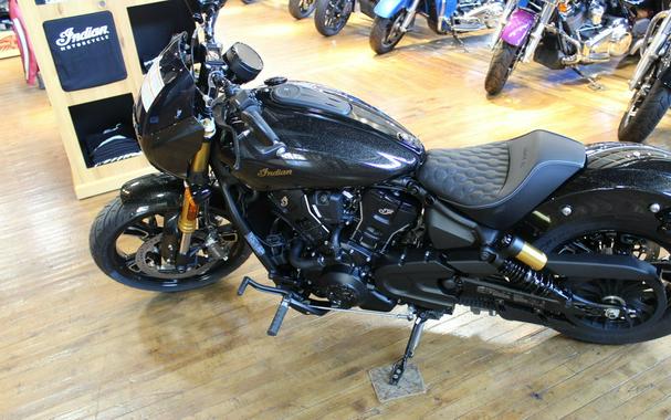 2026 Indian Motorcycle® 101 Scout® Black Crystal with Super Graphite