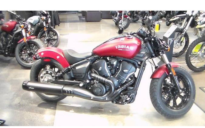 2025 Indian Motorcycle SCOUT BOBBER LTD, SUNSET RED SMK, TEC 49ST Limited + Tech