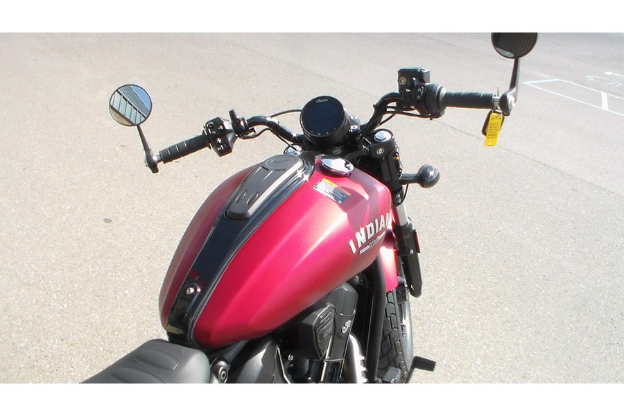 2025 Indian Motorcycle SCOUT BOBBER LTD, SUNSET RED SMK, TEC 49ST Limited + Tech