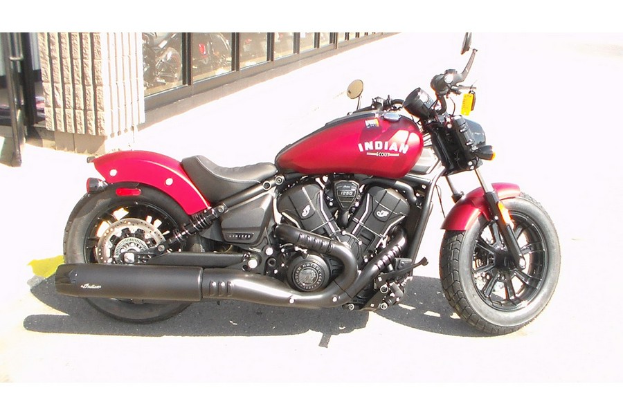 2025 Indian Motorcycle SCOUT BOBBER LTD, SUNSET RED SMK, TEC 49ST Limited + Tech