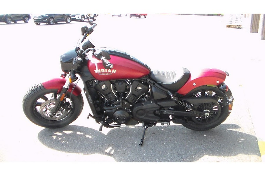 2025 Indian Motorcycle SCOUT BOBBER LTD, SUNSET RED SMK, TEC 49ST Limited + Tech