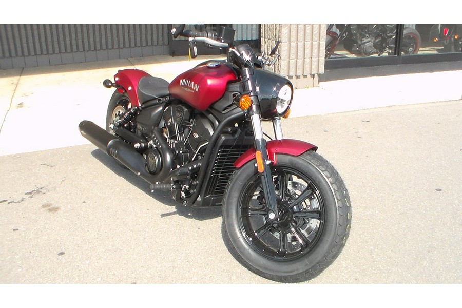 2025 Indian Motorcycle SCOUT BOBBER LTD, SUNSET RED SMK, TEC 49ST Limited + Tech