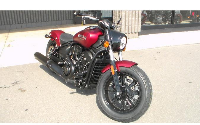 2025 Indian Motorcycle SCOUT BOBBER LTD, SUNSET RED SMK, TEC 49ST Limited + Tech