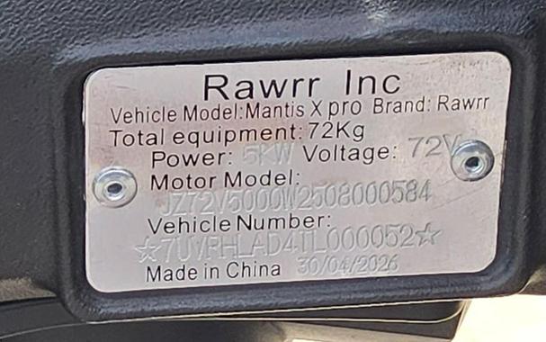 2026 Rawrr Mantis X Pro