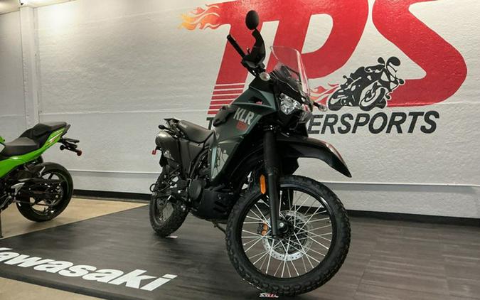 2025 Kawasaki KLR650 Metallic Matte Old School Green ABS