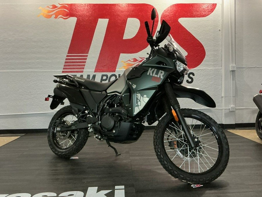 2025 Kawasaki KLR650 Metallic Matte Old School Green ABS