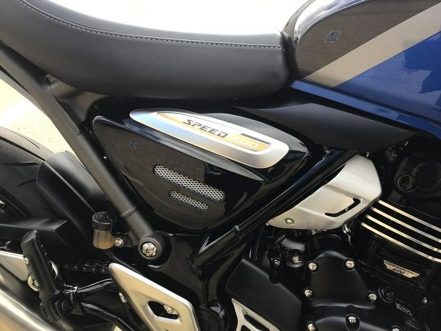 2024 Triumph Speed 400 Caspian Blue / Storm Grey