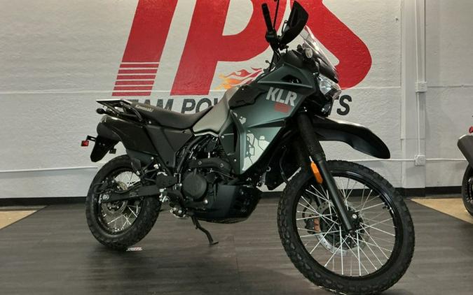 2025 Kawasaki KLR 650 Metallic Matte Old School Green