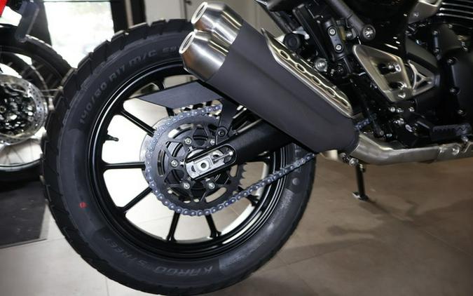 2026 Triumph Scrambler 400 X Matte Khaki Green/Matte Fusion Whi