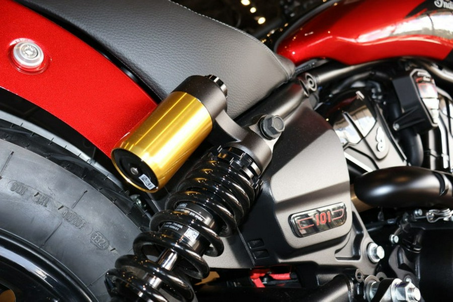 2026 Indian 101 Scout Sunset Red Metallic