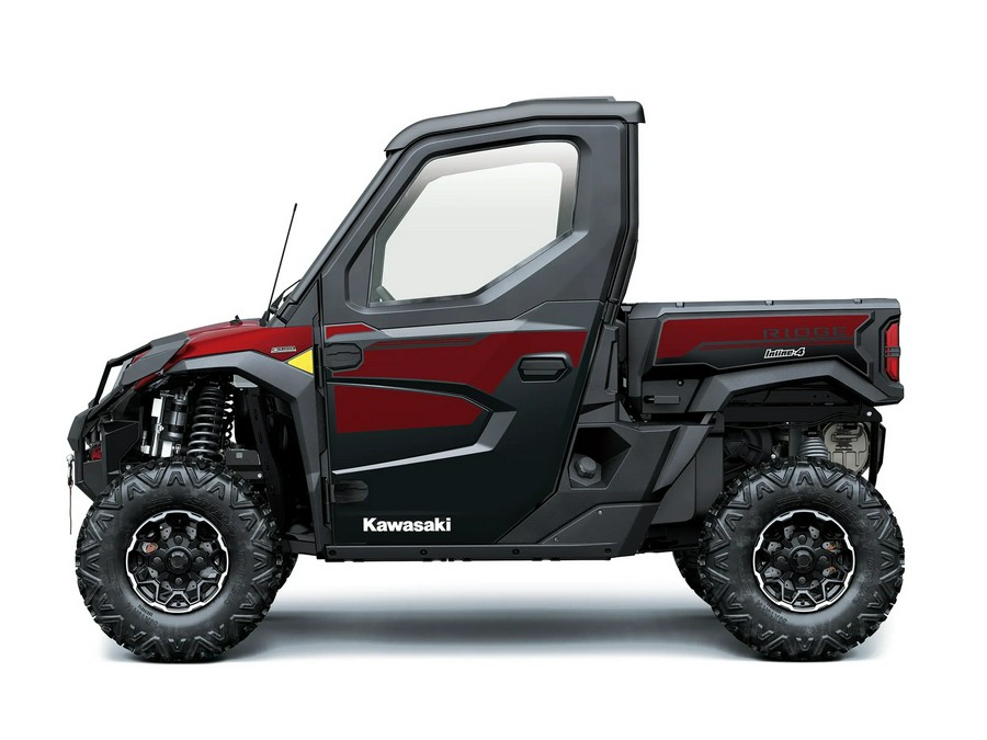 2026 Kawasaki Ridge Platinum Ranch Edition HVAC Metallic Deep Red/Ebony - 110350