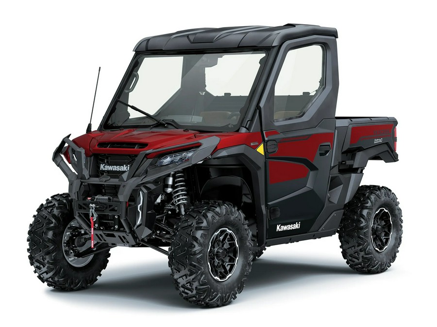 2026 Kawasaki Ridge Platinum Ranch Edition HVAC Metallic Deep Red/Ebony - 110350