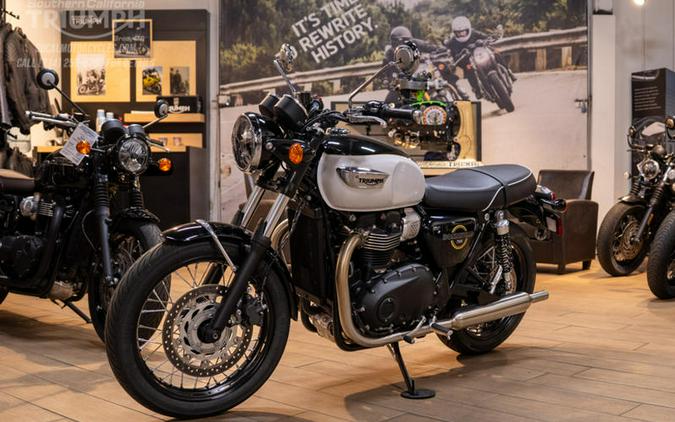 2026 Triumph Bonneville T100 Snowdonia White/Sapphire Black