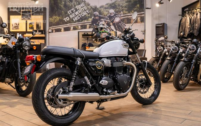 2026 Triumph Bonneville T100 Snowdonia White/Sapphire Black