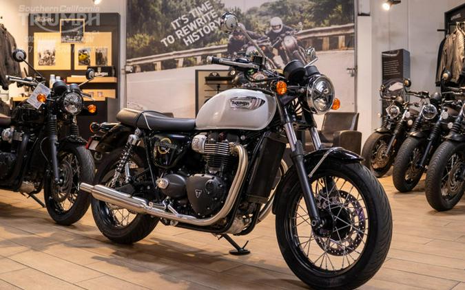 2026 Triumph Bonneville T100 Snowdonia White/Sapphire Black