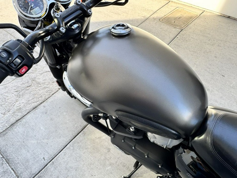 2020 Triumph Bonneville T100 Black Matte Irostone/Matte Black