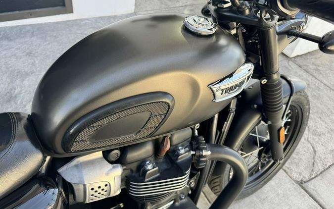 2020 Triumph Bonneville T100 Black Matte Irostone/Matte Black