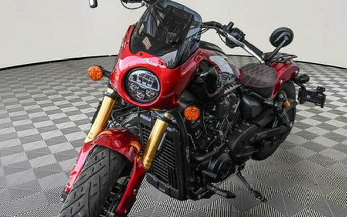 2025 Indian 101 Scout Sunset Red Metallic with Graphics