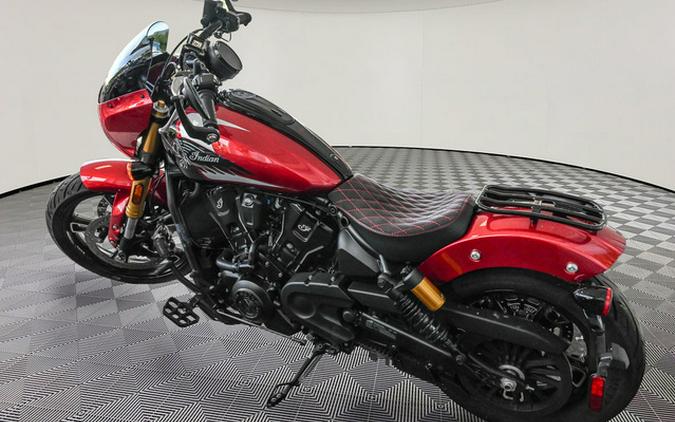 2025 Indian 101 Scout Sunset Red Metallic with Graphics