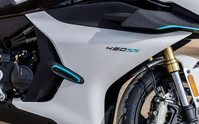 New 2024 CFMOTO 450SS NEBULA WHITE