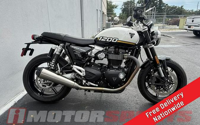 2025 Triumph Speed Twin 1200 Crystal White/Sapphire Black