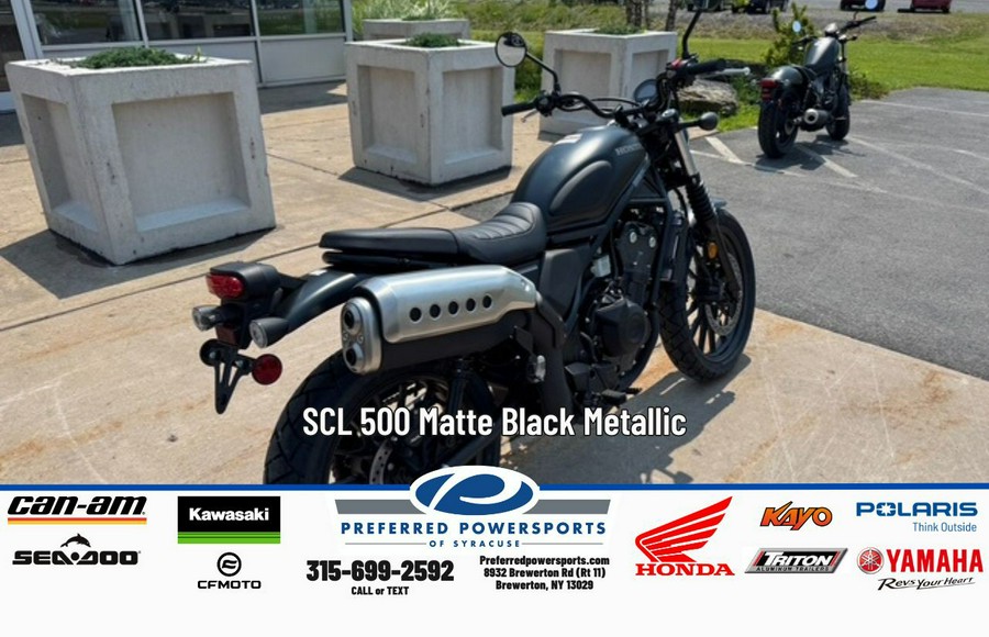 2025 Honda SCL 500 Matte Black Metallic