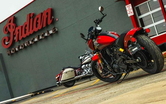 2026 Indian 101 Scout Sunset Red Metallic