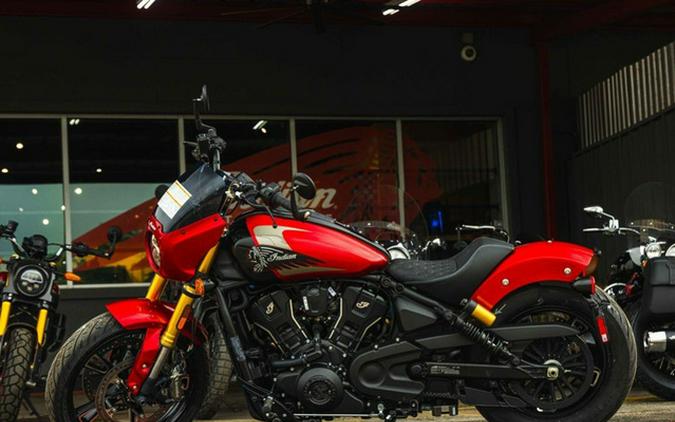 2026 Indian 101 Scout Sunset Red Metallic