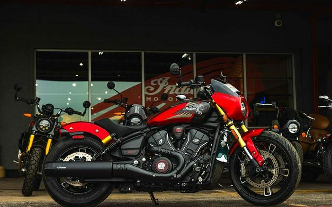 2026 Indian 101 Scout Sunset Red Metallic