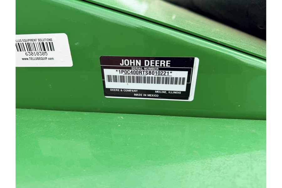 2025 John Deere C400