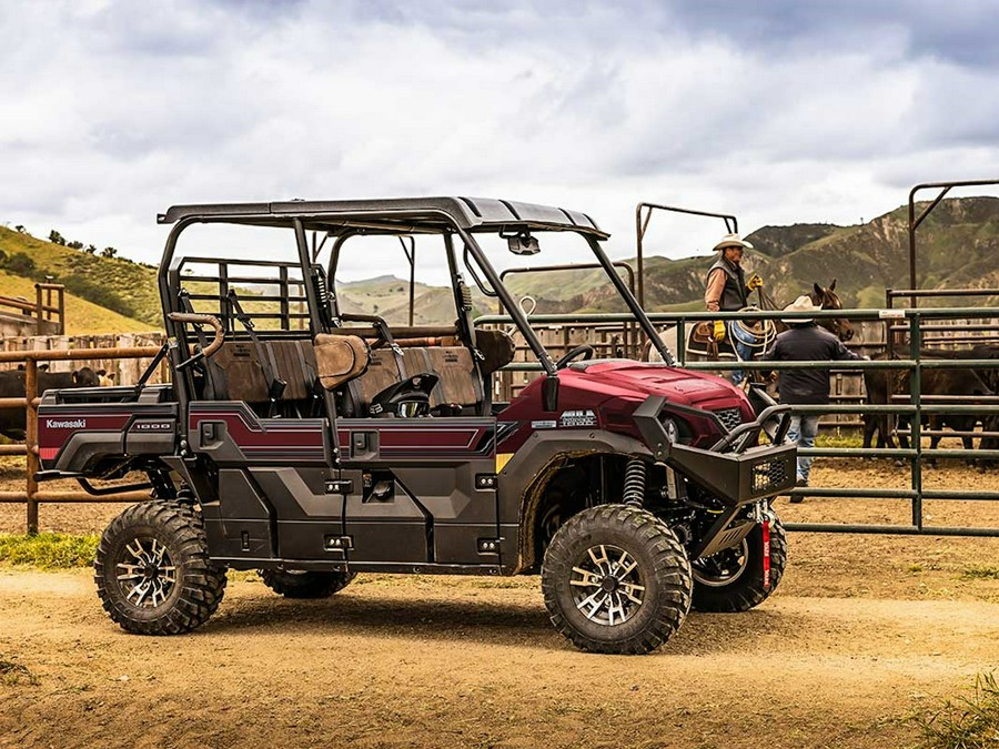2026 Kawasaki Mule Pro-FXT 1000 Platinum Ranch Edition Metallic Deep Red - 110254
