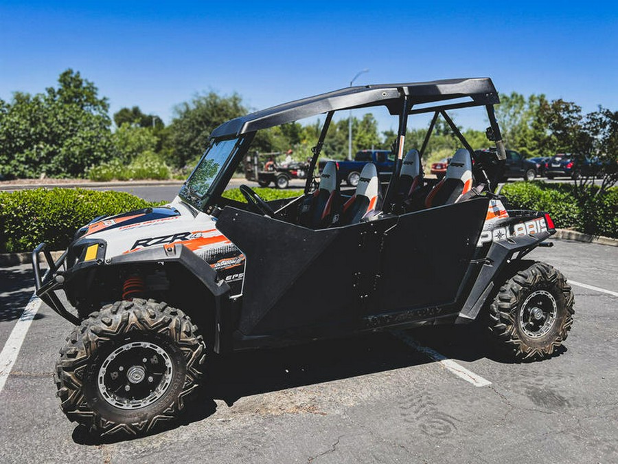 2012 Polaris® Ranger RZR® 4 800 EPS White/Orange Madness