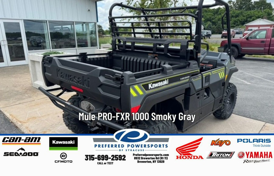 2026 Kawasaki Mule PRO-FXR 1000 Smoky Gray