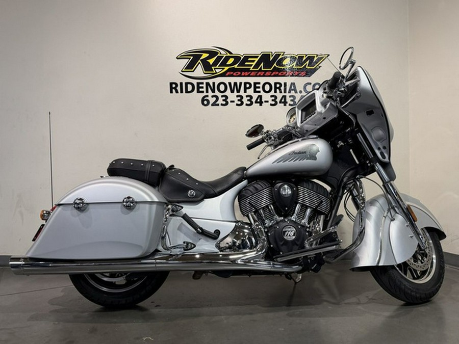 2018 Indian Chieftain Classic ABS Star Silver Smoke