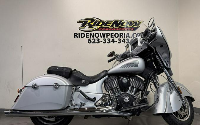 2018 Indian Chieftain Classic ABS Star Silver Smoke