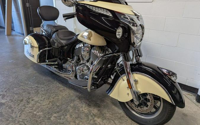 2019 Indian Chieftain Classic Thunder Black Ivory Cream
