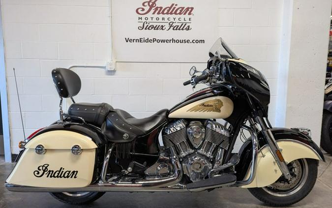 2019 Indian Chieftain Classic Thunder Black Ivory Cream