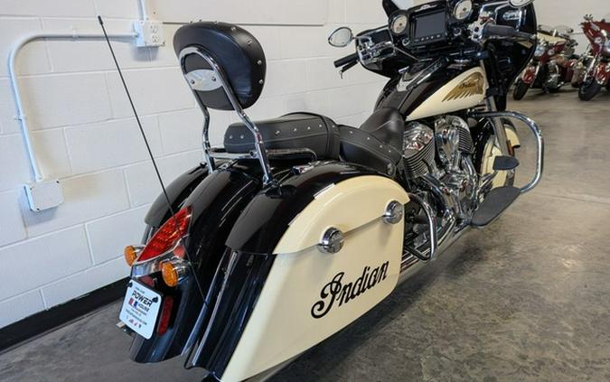 2019 Indian Chieftain Classic Thunder Black Ivory Cream