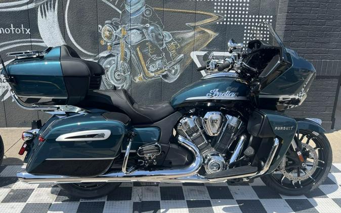 2026 Indian Motorcycle® Pursuit® Limited 112 w/PowerBand Audio Cascade Green with Black Metallic
