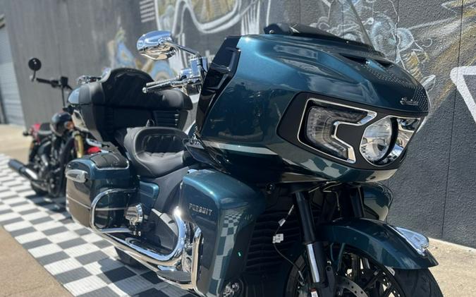 2026 Indian Motorcycle® Pursuit® Limited 112 w/PowerBand Audio Cascade Green with Black Metallic