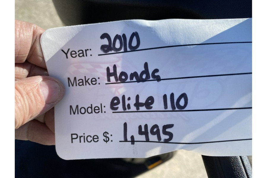 2010 Honda ELITE 110 EFI
