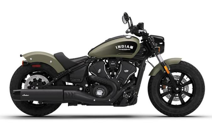 2026 Indian Motorcycle® Scout® Bobber Limited +Tech Moss Green Smoke