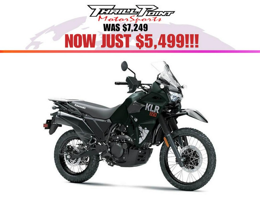 2025 Kawasaki KLR®650 Metallic Matte Old School Green ABS