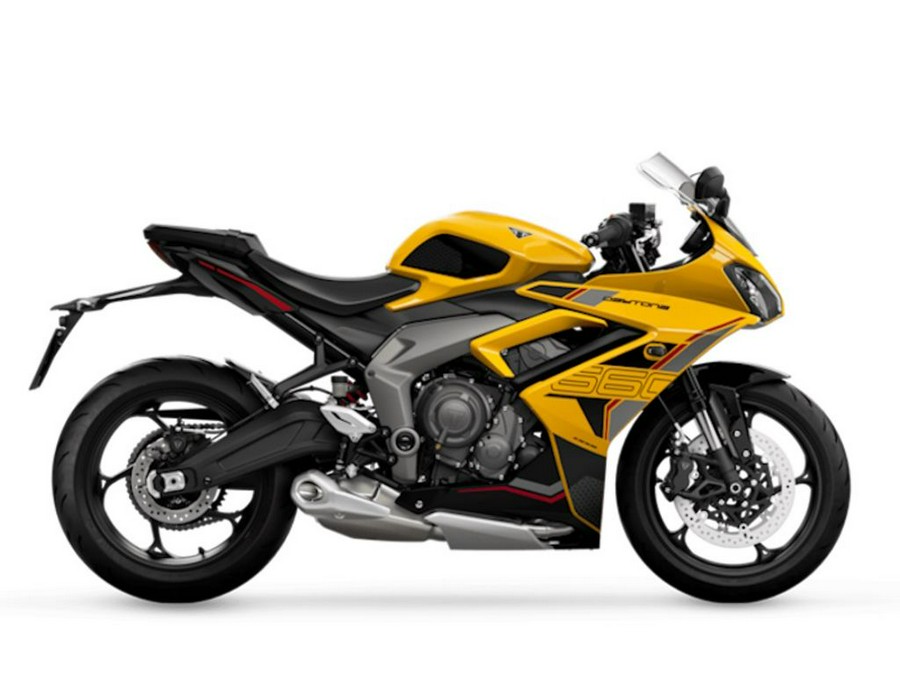 2026 Triumph Daytona 660 Cosmic Yellow / Sapphire Black