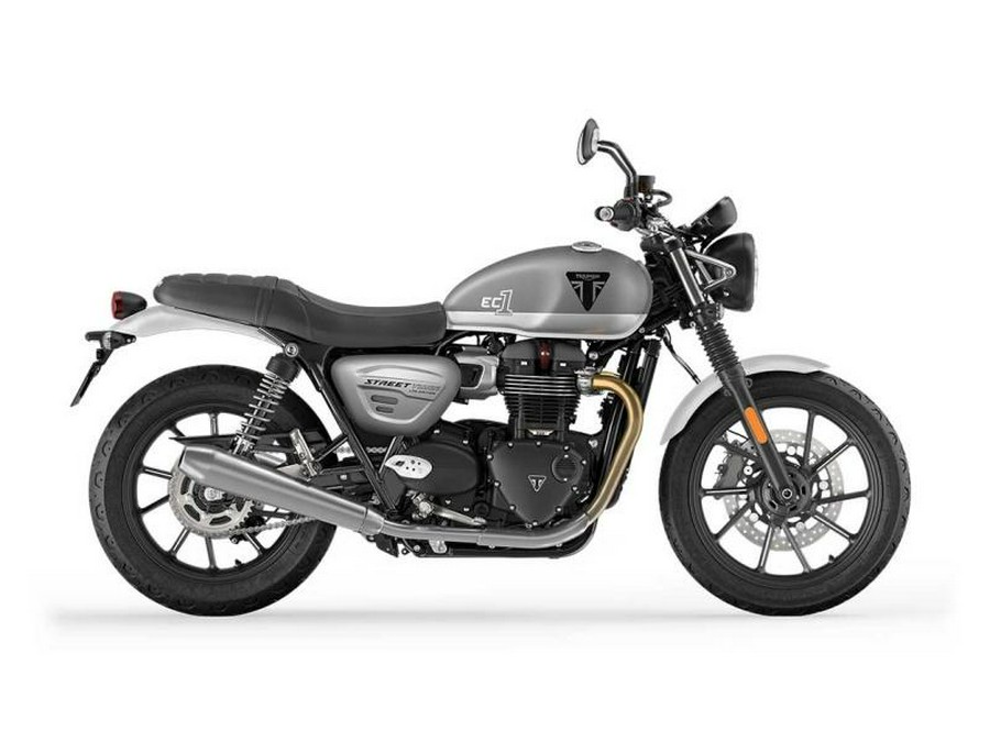 2022 Triumph Street Twin EC1 Matt Silver Ice / Matt Aluminium Silver