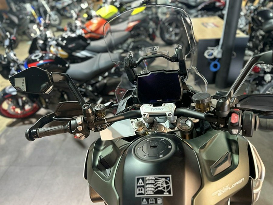 2024 Triumph Tiger 1200 Rally Explorer Matt Khaki Green Rally Explorer