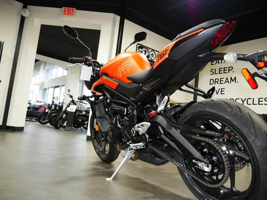2025 Triumph Street Triple 765 R Matte Baja Orange